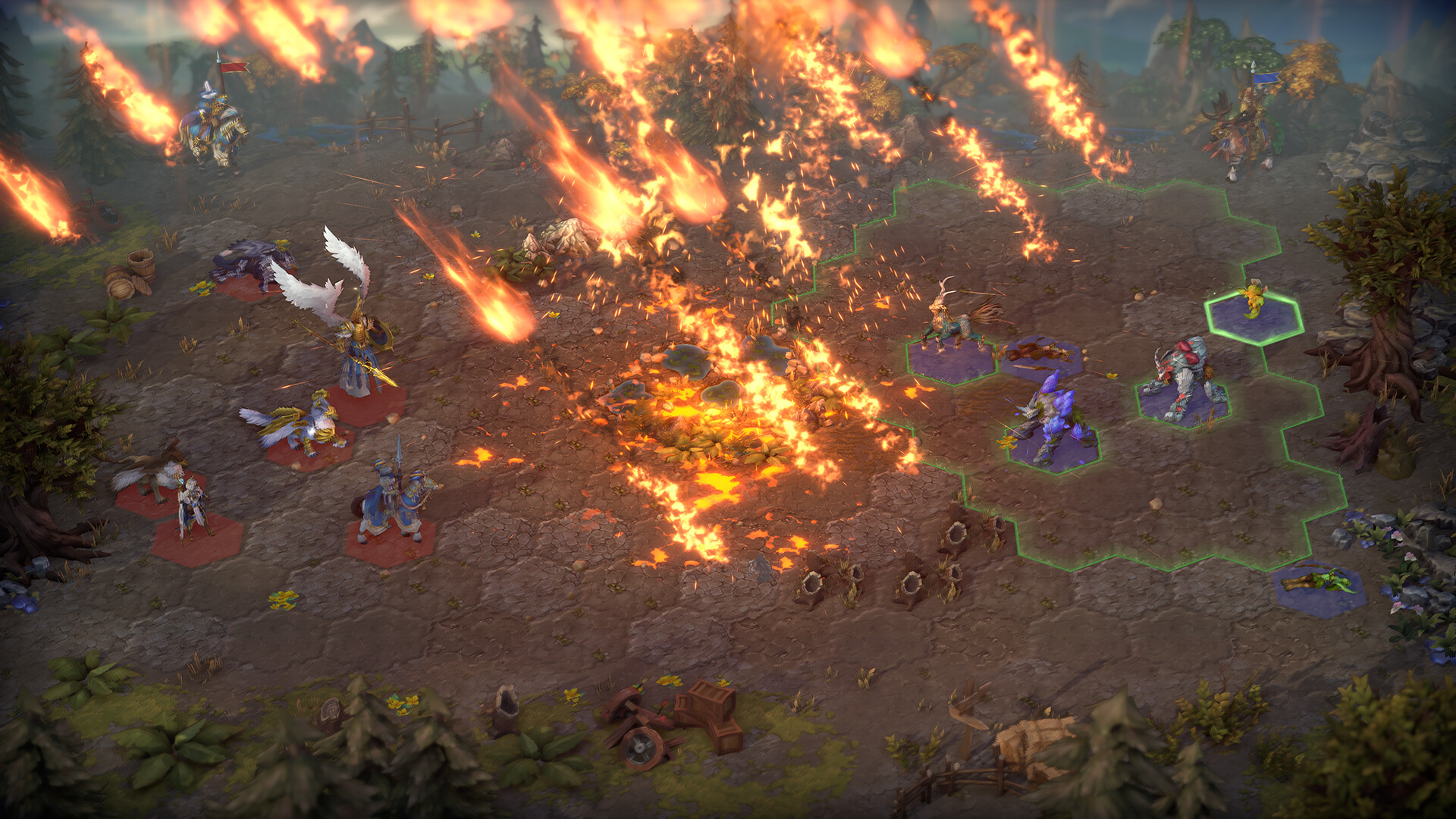 Spells mid-combat — the kind of moment a single unit squad makes possible